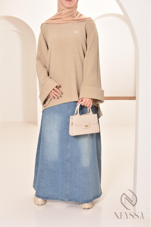 tunique oversize Neyssa confection en velours côtelé pour look hiver