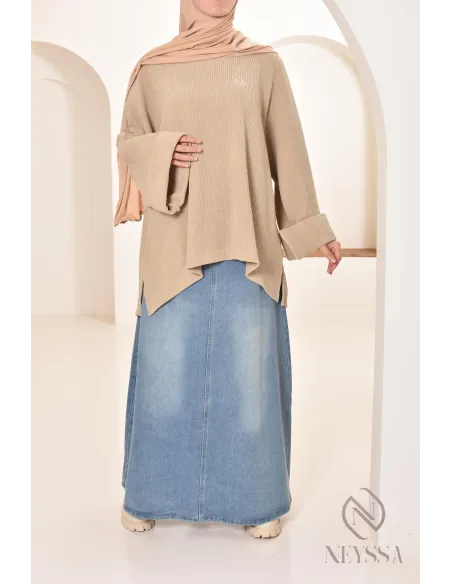 tunique oversize Neyssa confection en velours côtelé pour look hiver