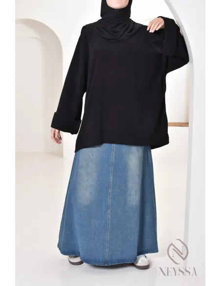 tunique oversize Neyssa confection en velours côtelé pour look hiver