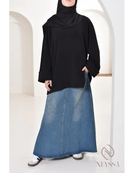 tunique oversize Neyssa confection en velours côtelé pour look hiver