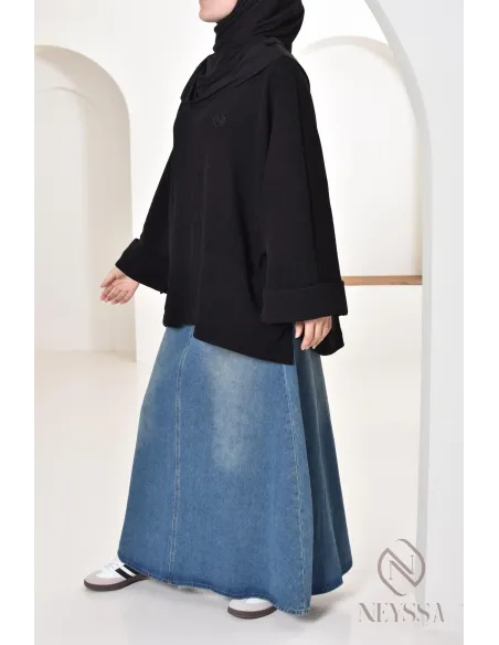 tunique oversize Neyssa confection en velours côtelé pour look hiver