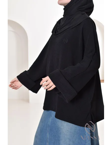 tunique oversize Neyssa confection en velours côtelé pour look hiver