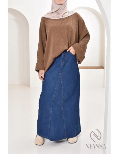 Oversize-Tunika Neyssa Konfektion aus Cord für den Winterlook.