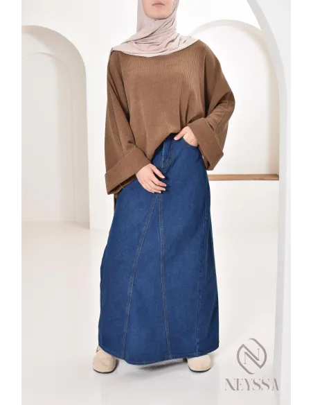 Oversize-Tunika Neyssa Konfektion aus Cord für den Winterlook.