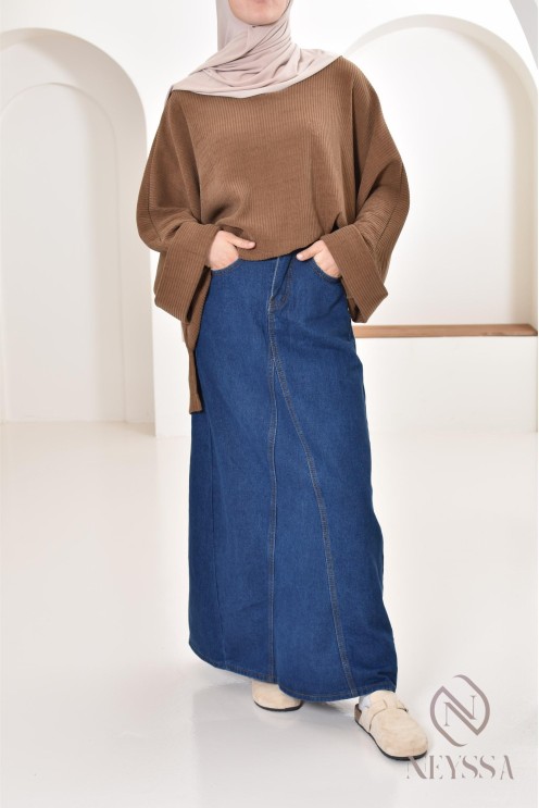 Oversize-Tunika Neyssa Konfektion aus Cord für den Winterlook.