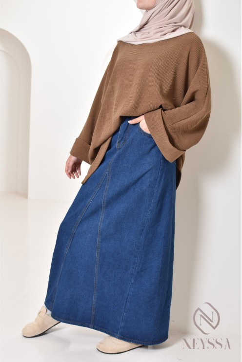 Oversize-Tunika Neyssa Konfektion aus Cord für den Winterlook.