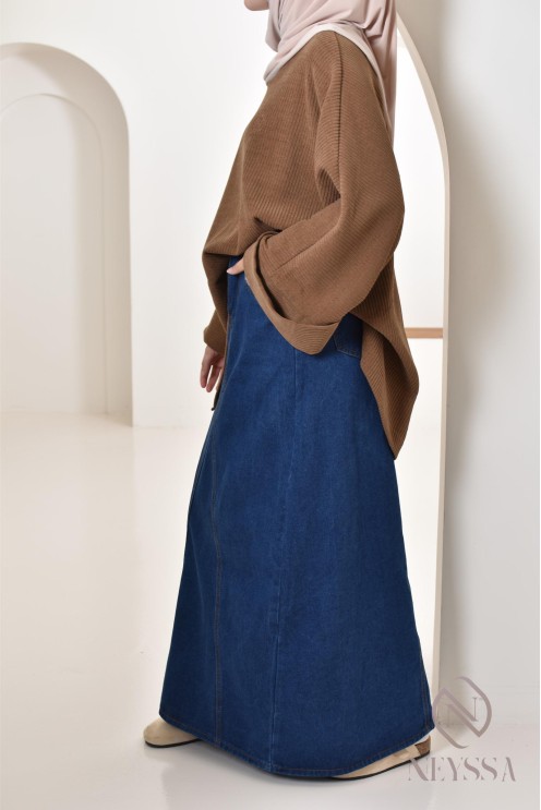 Oversize-Tunika Neyssa Konfektion aus Cord für den Winterlook.