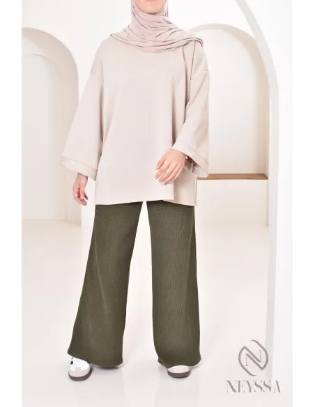 Women's corduroy pants, warm for winter, loose fit