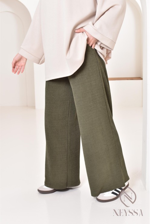 Women's corduroy pants, warm for winter, loose fit