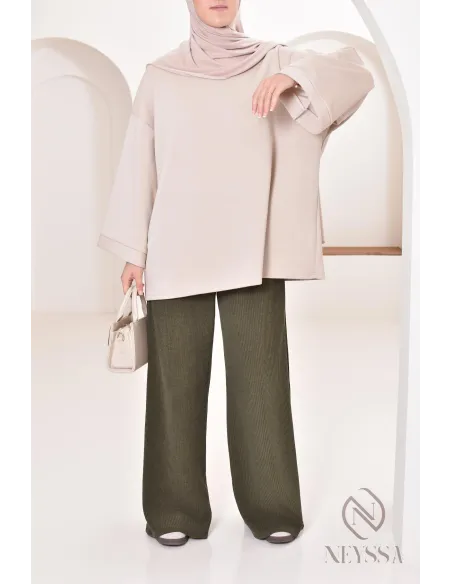 Women's corduroy pants, warm for winter, loose fit