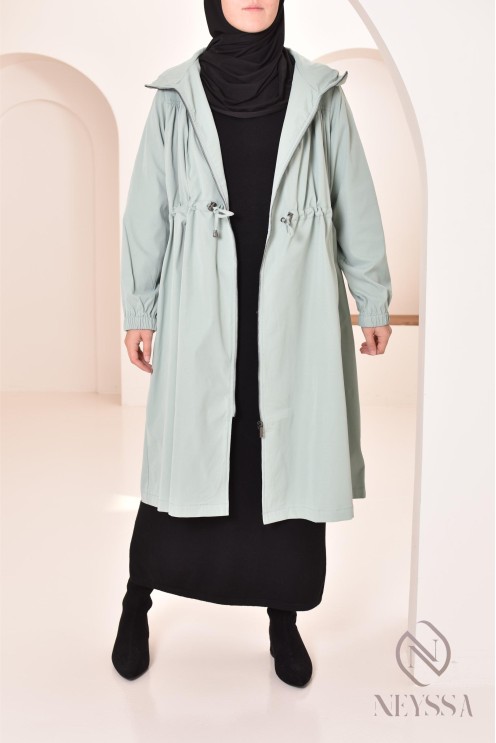 parka femme longue modeste imperméable idéale pour l'automne