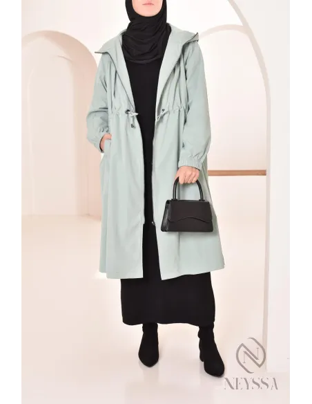 parka femme longue modeste imperméable idéale pour l'automne