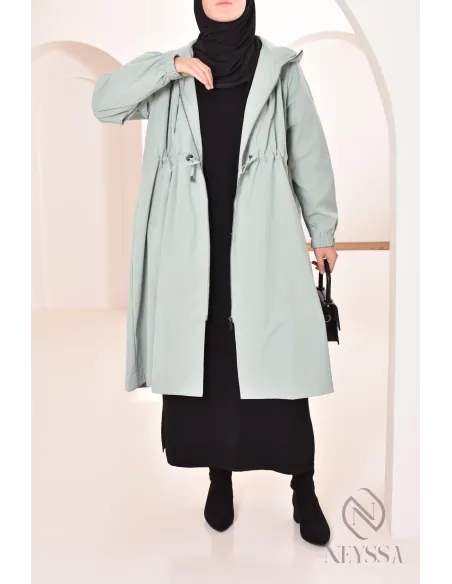 parka femme longue modeste imperméable idéale pour l'automne