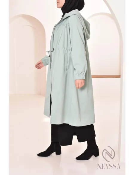 parka femme longue modeste imperméable idéale pour l'automne