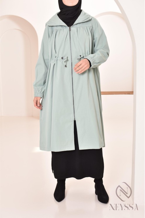 parka femme longue modeste imperméable idéale pour l'automne