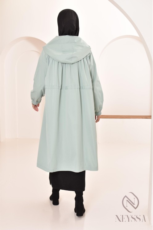 parka femme longue modeste imperméable idéale pour l'automne