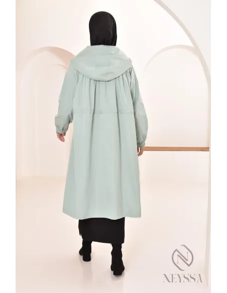 parka femme longue modeste imperméable idéale pour l'automne