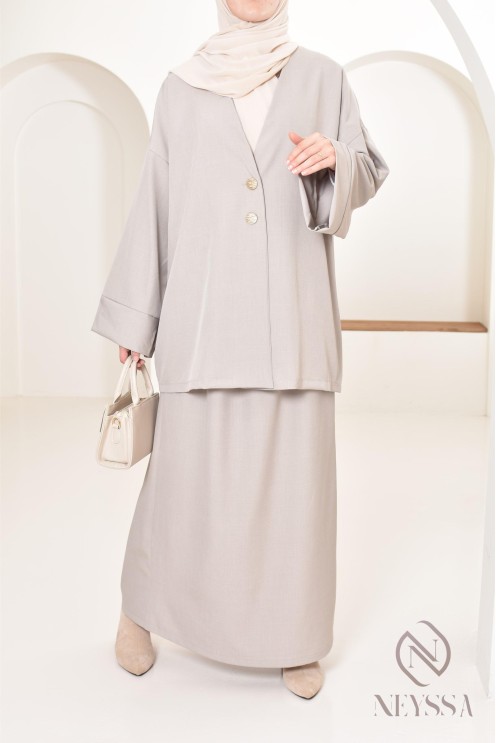 Set tunic skirt long modern and modest, ideal woman hijabi