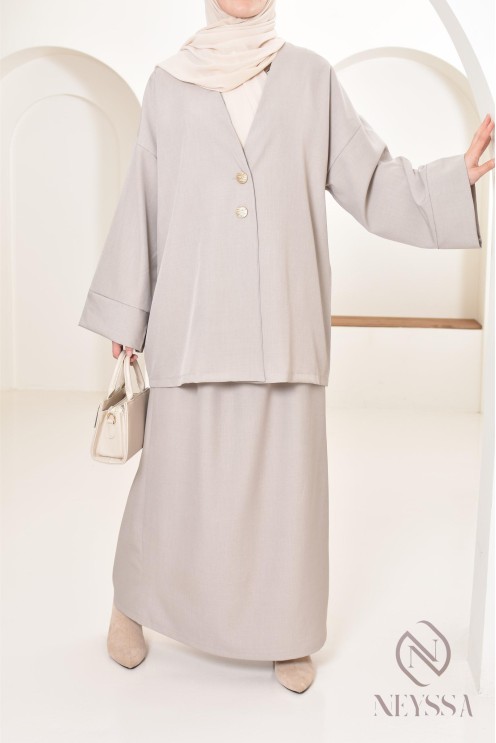 Set tunic skirt long modern and modest, ideal woman hijabi