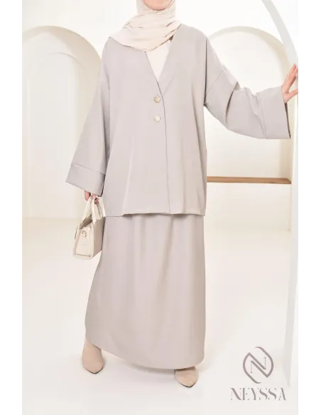 Set tunic skirt long modern and modest, ideal woman hijabi