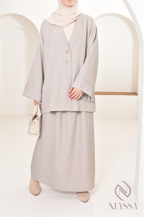 Set tunic skirt long modern and modest, ideal woman hijabi