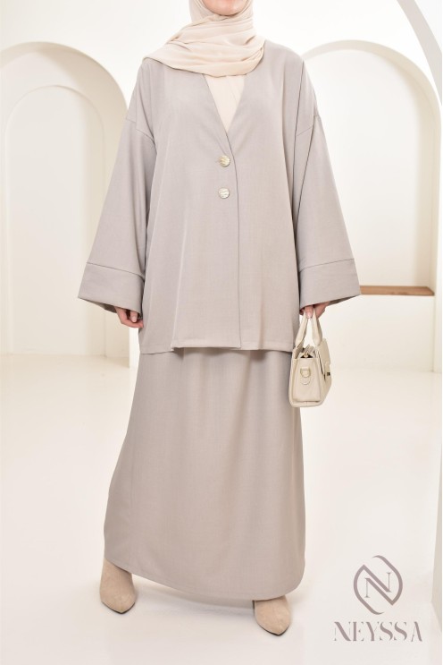 Set tunic skirt long modern and modest, ideal woman hijabi