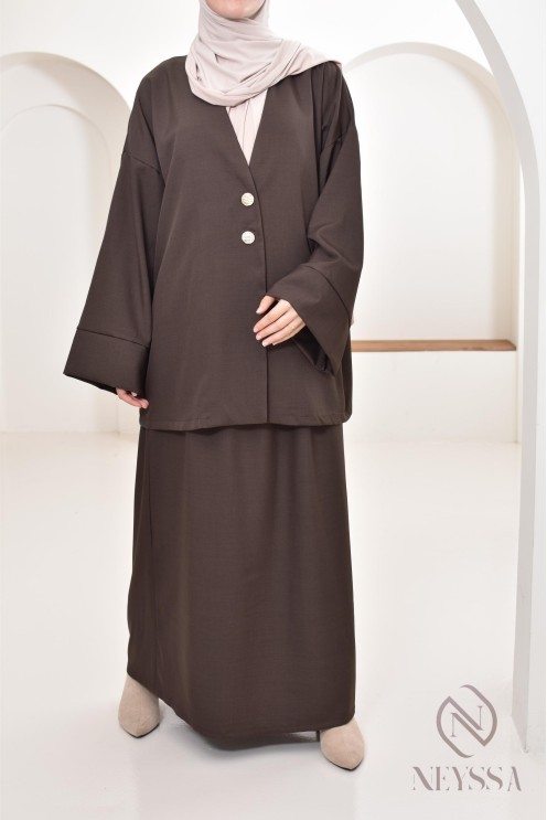 Set tunic skirt long modern and modest, ideal woman hijabi