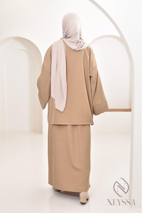 Set tunic skirt long modern and modest, ideal woman hijabi
