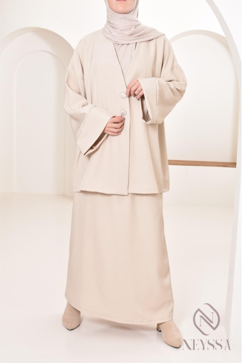 Set tunic skirt long modern and modest, ideal woman hijabi