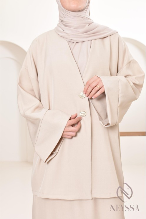 Tunika-Set moderner und bescheidener langer Rock, ideal Hijabi Frau