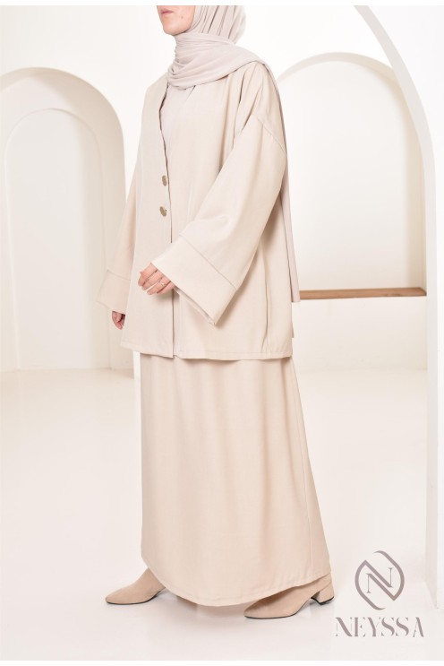 Set tunic skirt long modern and modest, ideal woman hijabi