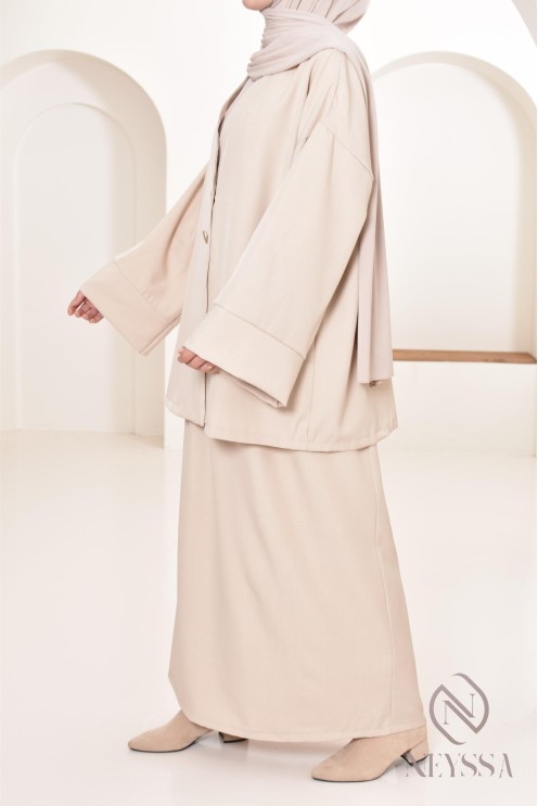 Set tunic skirt long modern and modest, ideal woman hijabi