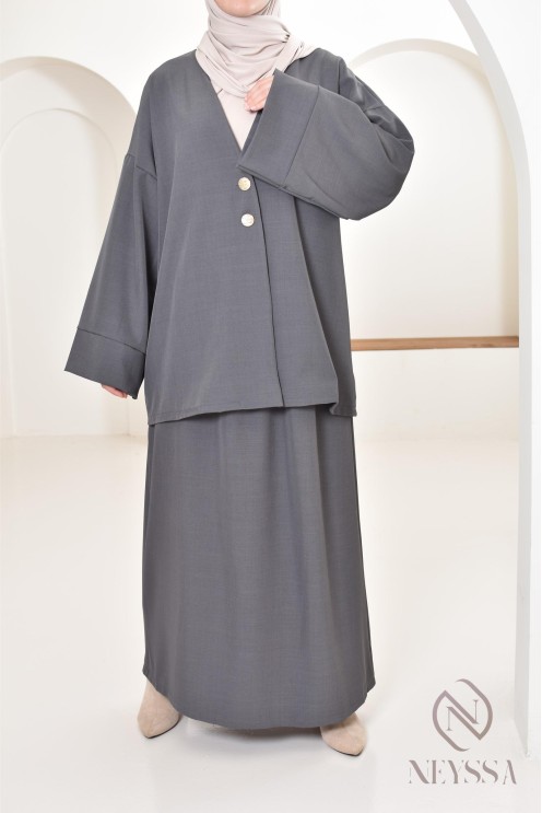 Set tunic skirt long modern and modest, ideal woman hijabi