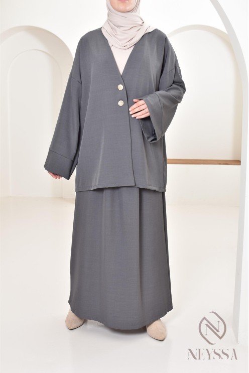 Set tunic skirt long modern and modest, ideal woman hijabi