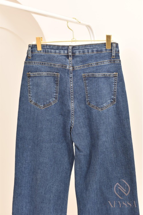 Palazzo en jean ample haut de gamme modest fashion pour hijabi