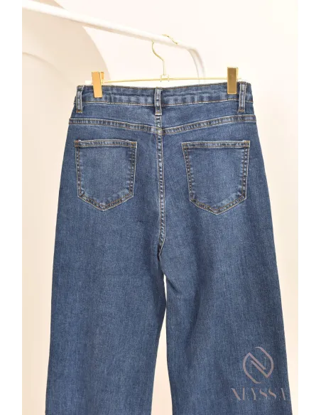 Palazzo en jean ample haut de gamme modest fashion pour hijabi