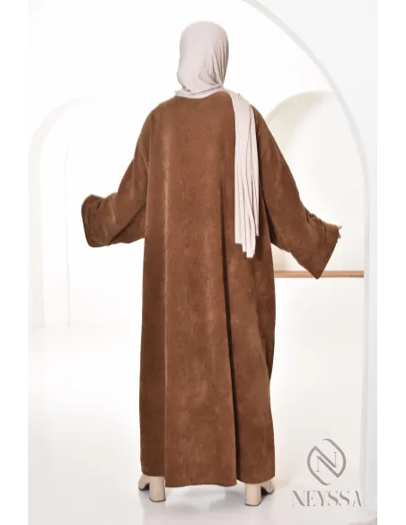 long kimono with abaya in modest velvet, Neyssa Confection