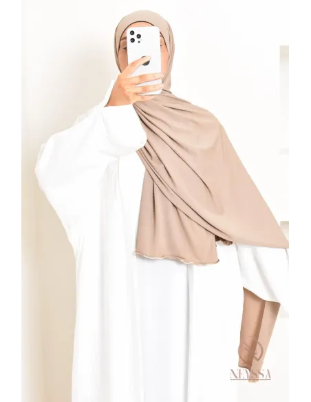 Box hijab femme voilée 3 hijab jersey premium liseré wavy tendance