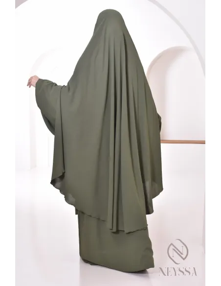 Abaya Khimar extra lang aus Jazz, Neyssa Confection, made in France.