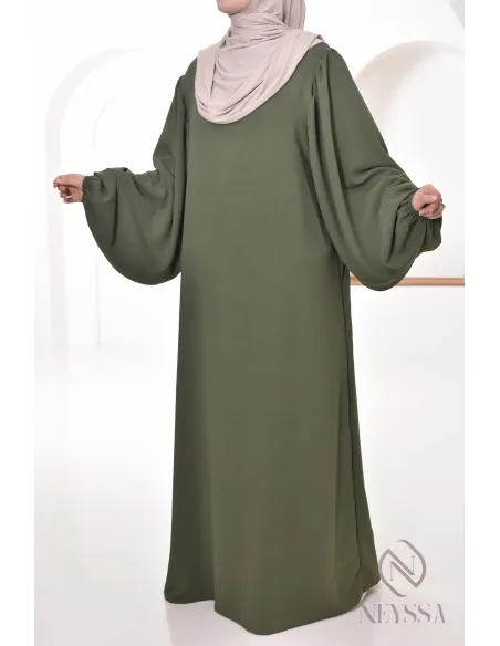 Abaya Khimar extra lang aus Jazz, Neyssa Confection, made in France.