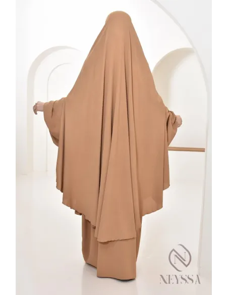 Abaya Khimar extra lang aus Jazz, Neyssa Confection, made in France.