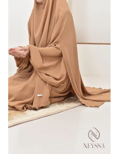 Abaya Khimar extra lang aus Jazz, Neyssa Confection, made in France.