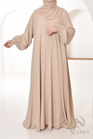 Abaya Dubaï femme longue coupe Umbrella, idée outfit femme voilée