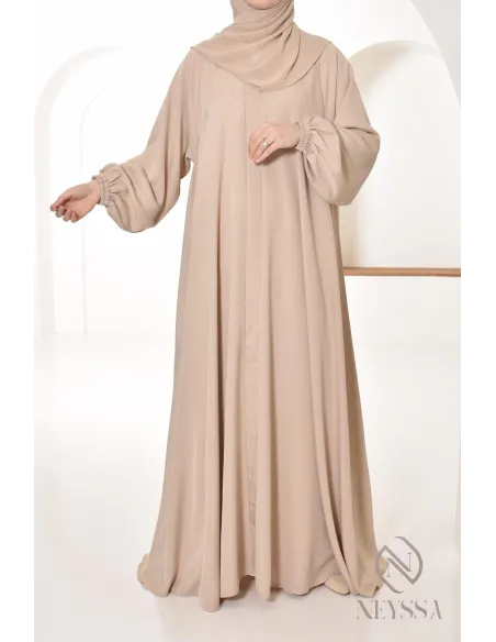 Abaya Dubaï femme longue coupe Umbrella, idée outfit femme voilée
