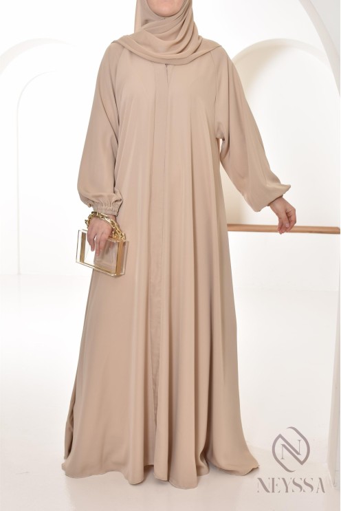 Abaya Dubaï femme longue coupe Umbrella, idée outfit femme voilée
