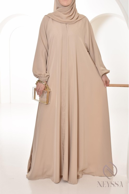 Abaya Dubai Frau lang Umbrella Cut, Outfit-Idee verschleierte Frau