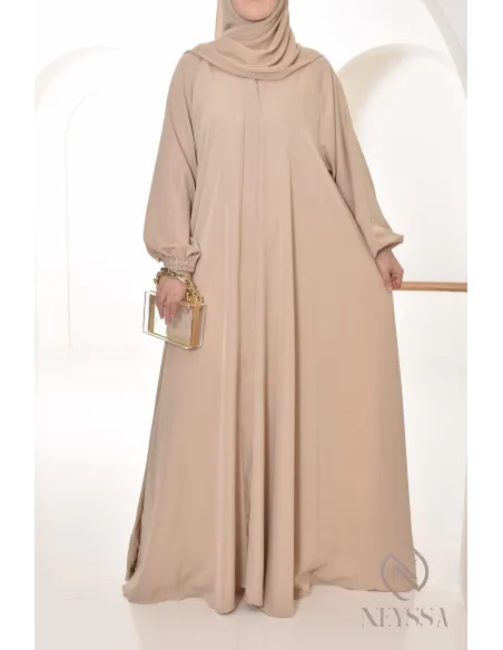 Abaya Dubaï femme longue coupe Umbrella, idée outfit femme voilée