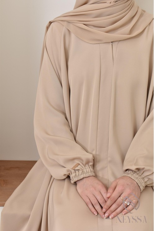 Abaya Dubaï femme longue coupe Umbrella, idée outfit femme voilée