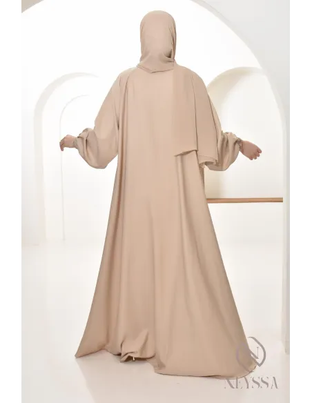 Abaya Dubaï femme longue coupe Umbrella, idée outfit femme voilée