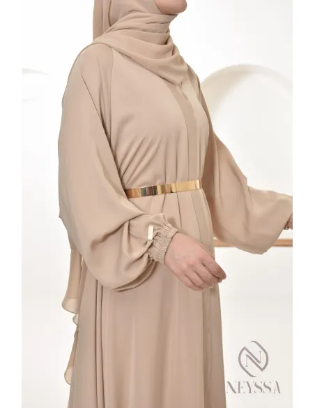 Abaya Dubaï femme longue coupe Umbrella, idée outfit femme voilée